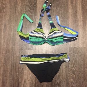 SOLD! Underwire sporty cute colorful bikini!